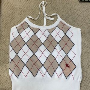 Burberry Sz M cotton halter